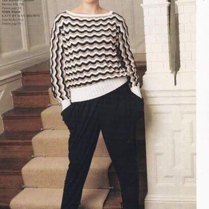 Batwing Striped Jumper