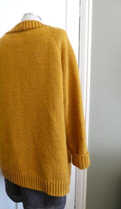 Paprika Mustard Classic Boyfriend Cardigan Jacket Knitting pattern by ...