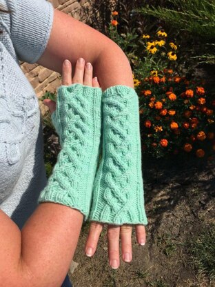 Carnegie Cabled Mitts