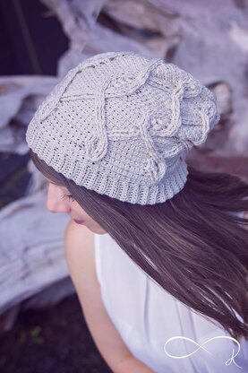 Infinity Wheat Stitch Hat