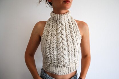 Copious Cables Halter Top