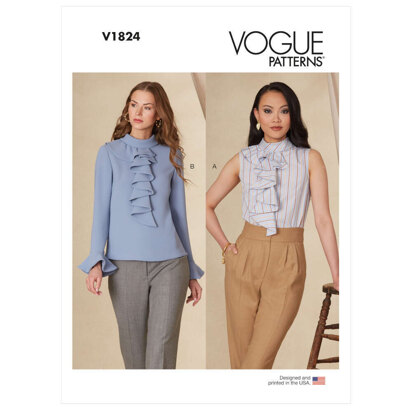 Vogue Misses' and Misses' Petite Top V1824 - Sewing Pattern