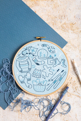 Hawthorn Handmade Winter Doodles Embroidery Kit