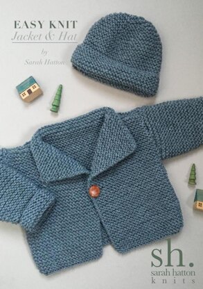 Easy knit Aran Jacket and Hat