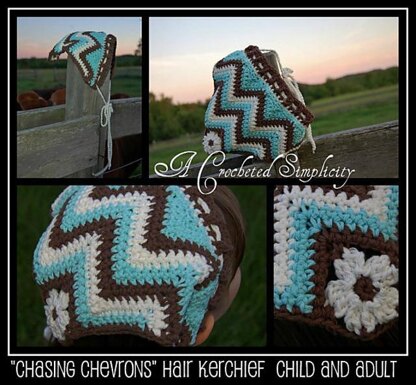 Chasing Chevrons Hair Kerchief / Scarf