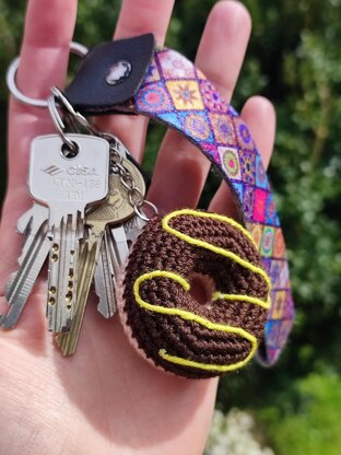 Round Donut keychain