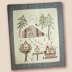 Un Chat Dans L'Aiguille Christmas Log Cabin Printed Embroidery Kit
