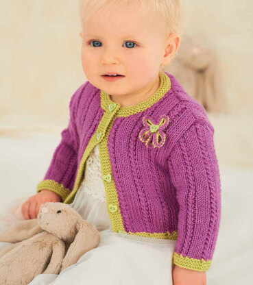 Children’s V Neck and Round Neck Cardigans in Rico Baby Classic DK - 090