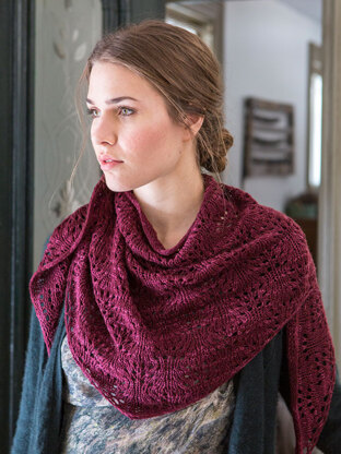 Ceonothus Shawl in Berroco Artisan