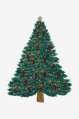 DMC Christmas Tree Embroidery Pattern - PAT1823 - Downloadable PDF