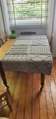 Ground from above Afghan blanket (in progress)!