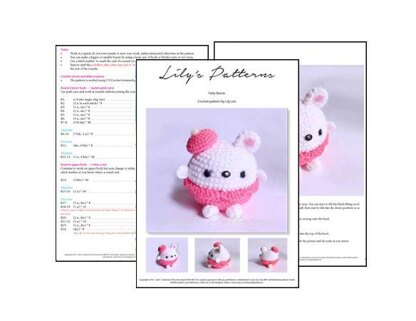 Bear Crochet Pattern with Beret
