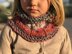 Cabled snood for kids in french, spanish, english
