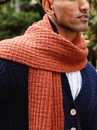 North End Scarf in Berroco Remix Wool - Downloadable PDF