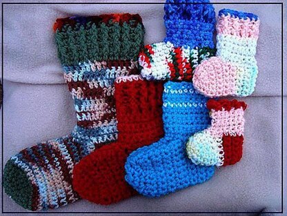 491 Crochet socks, new method heel first