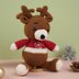 Reindeer Wearing A Snowflake Red Shirt Plush Toy Crochet Pattern