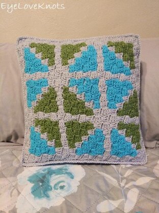 C2C Window Pane Throw Pillow