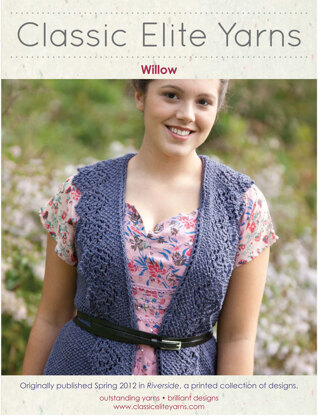 Willow Vest in Classic Elite Yarns Classic Silk - Downloadable PDF