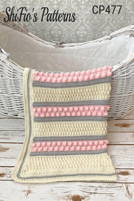 Baby Blanket Crochet Pattern 477