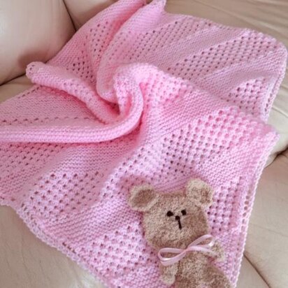 GRACE baby blanket knitting pattern