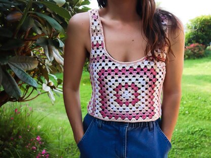 GRANNY Tank Top - Summer Top - Crochet Pattern