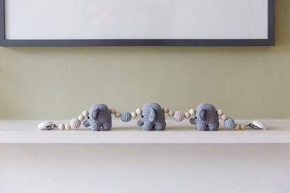 Ellen the Elephant Pram Chain and Rattle