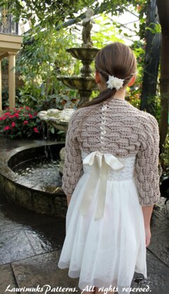 Feather lace shrug