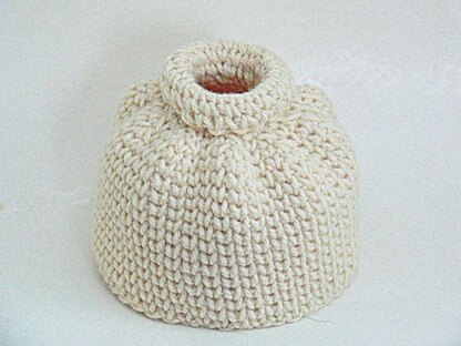 Bun Hat Knit Look Crochet