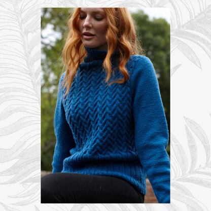 Victoria Jumper - Sweater Knitting Pattern For Women in Willow & Lark Ramble