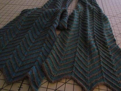 Obsidian Chevron Scarf