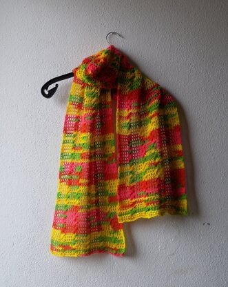 Scarf in neon colors