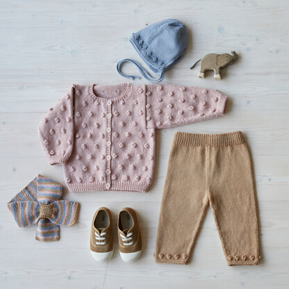 Bobbalicious - Layette Knitting Pattern For Toddlers in Debbie Bliss Baby Cashmerino by Debbie Bliss