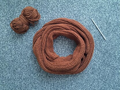 Crochet Ribbed Man Scarf Pattern