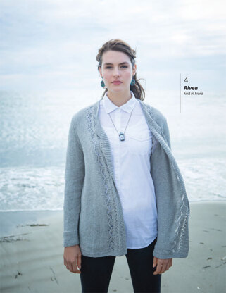 Rivea Cardigan in Berroco Fiora - Downloadable PDF