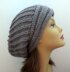 The Yvette Slouch Hat with Perpendicular Lines