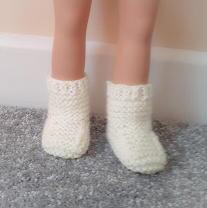 Cream Boots for Doll