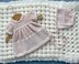 P144 Dolls Dress and Bonnet