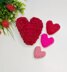 Mini heart crochet pattern, easy crochet Valentine's Day gift