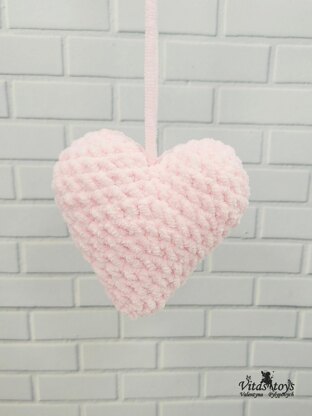 Heart Pink Plush