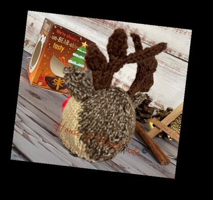 Rudolph Inspired Chocolate Orange Cover Knitting Pattern