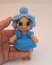 Blue Rainbow Crochet Doll 3 Levels in 1