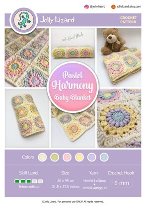 Pastel Harmony Baby Blanket