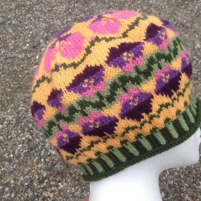 Pretty Pansies - knitting pattern