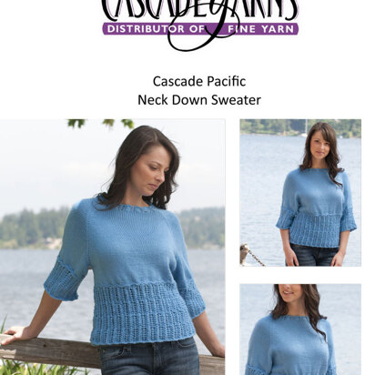 Neck Down Sweater Cascade Pacific - DK189