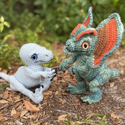 Dexter the Dilophosaurus Dinosaur Amigurumi