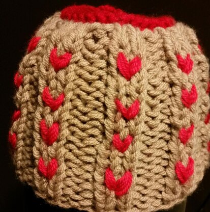 In a Heartbeat Messy Bun Beanie