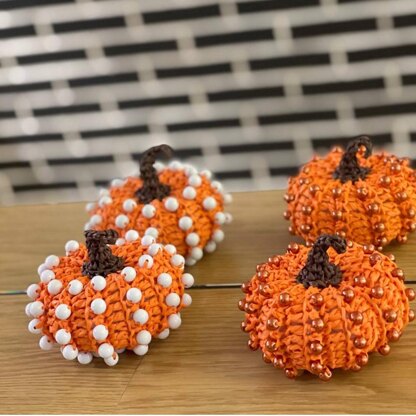 Pumpkin decor with beads