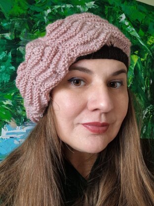 Wave Beret Knitting Pattern
