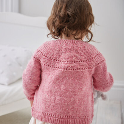 Sirdar 5326 Lace Yoked Cardigan in Snuggly Heirloom PDF