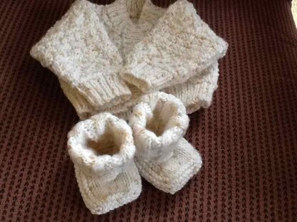 Cable Cuff Booties